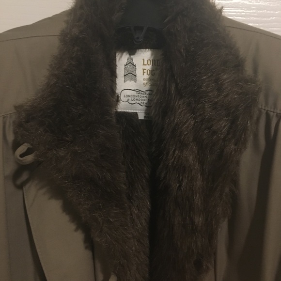 Vintage London Fog Faux Fur Lined Coat - Picture 2 of 11